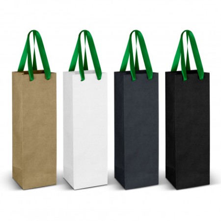 Wine Ribbon Handle Paper Bag Promotional Products